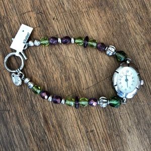 Gorgeous beaded bracelet watch — NWT
